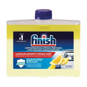 FINISH Limpiador para lavavajillas aroma limón FINISH 250 ml.