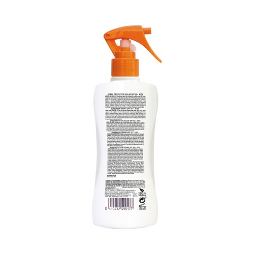 BABARIA Kids Protector solar infantil en spray, resistente al agua y con FPS 50+ (muy alto) 200 ml.