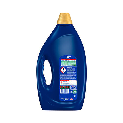 WIPP EXPRESS Detergente en gel para lavadora antiolores WIPP EXPRESS 1,850 L 37 lavados.