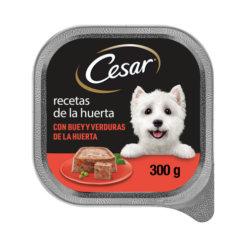 CESAR Comida para perro buey y verduras CESAR Recetas de la Huerta tarrina 300 g.