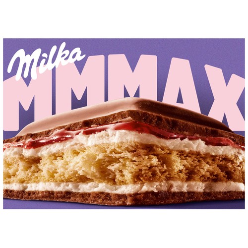 MILKA Chocolate con leche y fresa cheesecake 300 g.