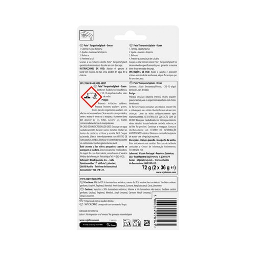 PATO Pastilla WC antical Agua turquesa - 2uds.