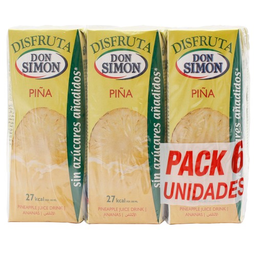DON SIMON Néctar de piña pack 6 x 20 ml.