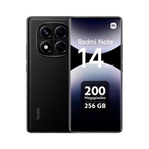 Imagen de Smartphone XIAOMI Redmi Note 14 Pro, 256GB color negro medianoche, pantalla 16,94cm (6,67