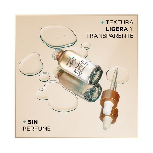 DELIAL Gotas faciales autobronceadoras con ácido hialurónico y agua de coco DELIAL Natural bronzer 30 ml.