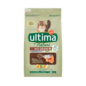 ULTIMA NATURE CAT Alimento para gato no grain salmón 1,1kg