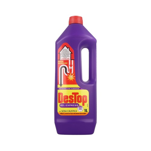 DESTOP Desatascador de tuberías expres DESTOP 1 l.