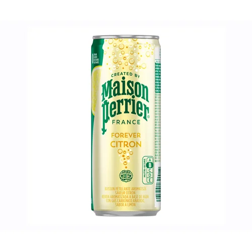 Forever Agua con gas con sabor a lima lata 33 cl.