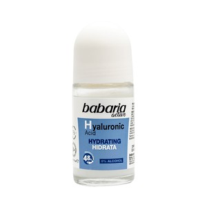 Imagen de BABARIA Active Desodorante roll on unisex con ácido Hialurónico, antitranspirante 48 horas 50 ml.