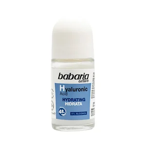 BABARIA Active Desodorante roll on unisex con ácido Hialurónico, antitranspirante 48 horas 50 ml.