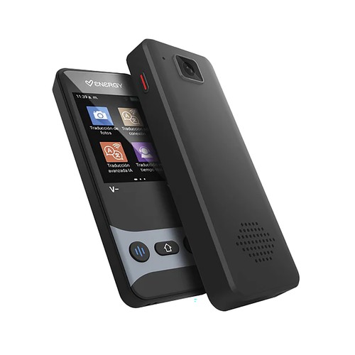 Traductor portátil ENERGY SISTEM Dark AI Translator, 160 idiomas disponibles, hasta una semana de autonomía