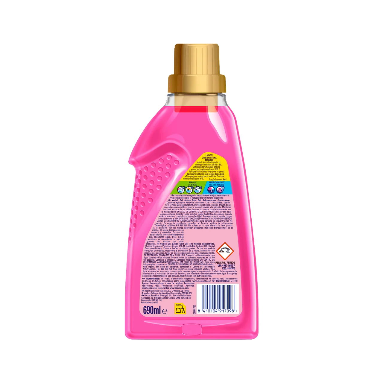 Activador en gel gold oxi pink 690 ml.