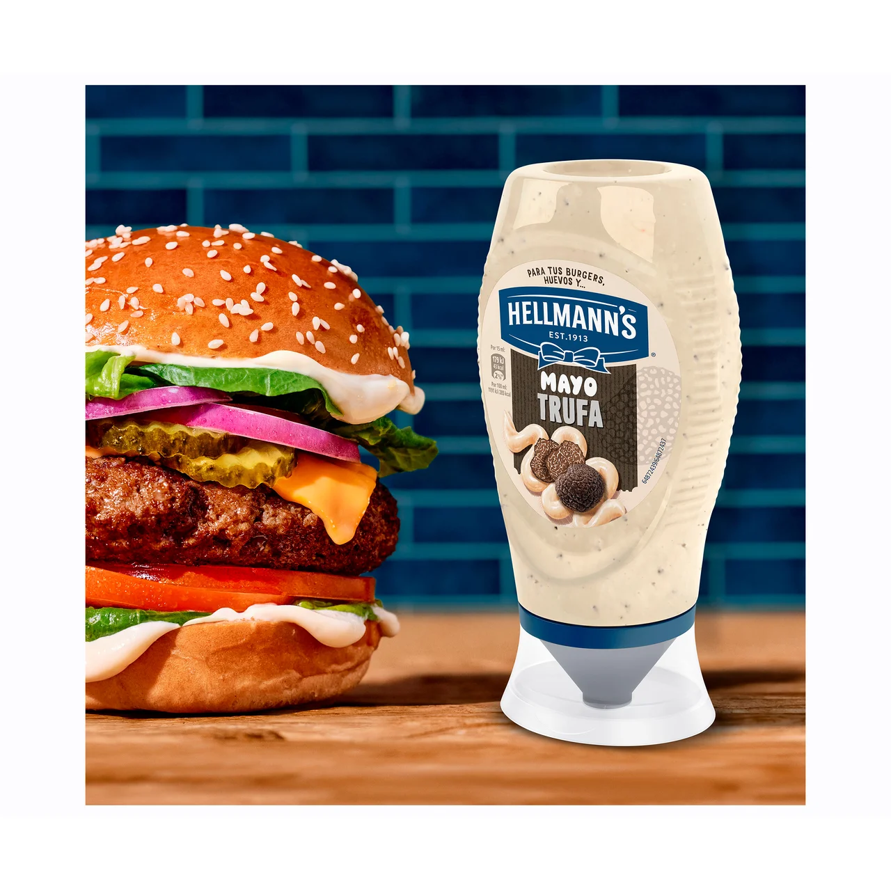 HELLMANN"S Mayonesa sabor a trufa 250 ml.