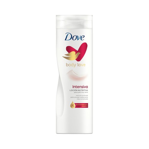 DOVE Body loveCrema coporal nutrición intensa, para pieles muy secas 400 ml.