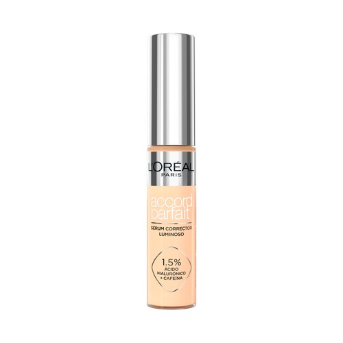 L´ORÉAL PARIS Accord parfait tono 4N Sérum corrector con ácido Hialurónico y cafeína.