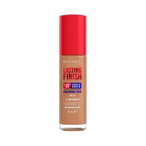 RIMMEL Lasting finish 35 hour foundation Tono 400 Natural beige Base de maquillaje hidratante y de larga duración,