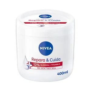 NIVEA Repara & cuidad Crema corporal hidratante para pieles secas y muy secas 400 ml.