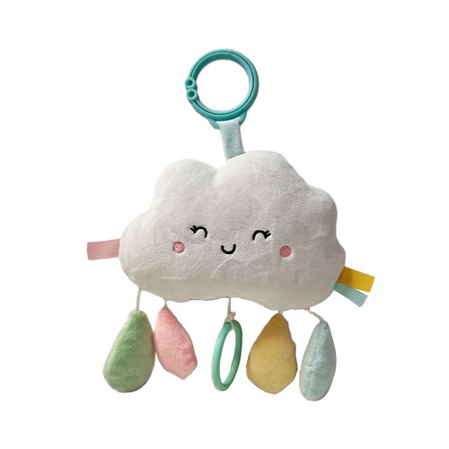 Peluche suave colgante con caja de música Arcoíris, Sol o Nube para cuna o carro, juguete bebé desarrollo cognitivo y auditivo, modelos surtidos +0 Meses ONE, TWO FUN Baby