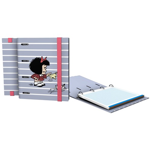 Carpeta de anillas con folios A5 Carpebook 4O25, modelos surtidos. BITS&BOBS