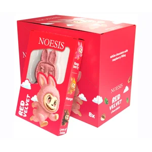 CHOBUBU Muñeco de chocolate sabor frambuesa 70 g.