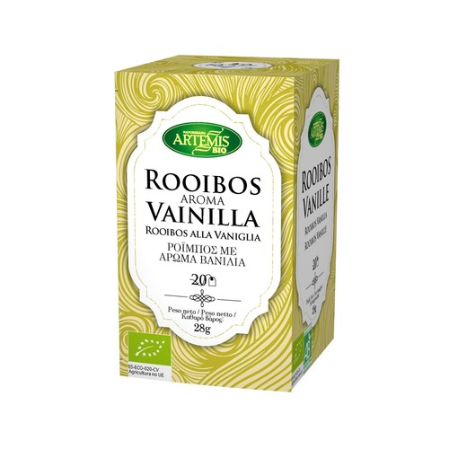Rooibos aroma vainilla ecológicos ARTEMIS 20 sobres 28 g.