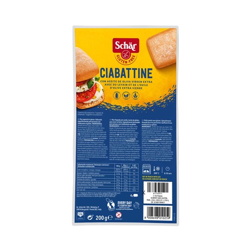 SCHÄR Chapata sin gluten 200 g.