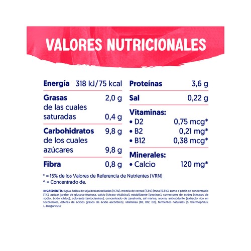 ALPRO Especialidad de soja con Cerezas 400 g.