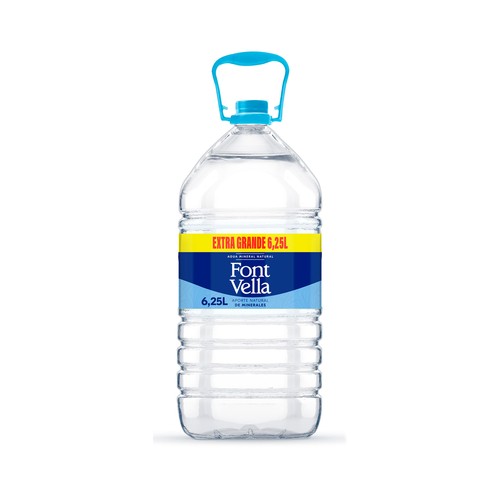 Agua mineral FONT VELLA garrafa de 6,25 l.