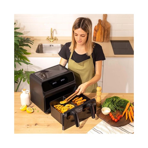Freidora de aire 9L, 2200W, CECOTEC Cecofry Advance 9000 Window. 