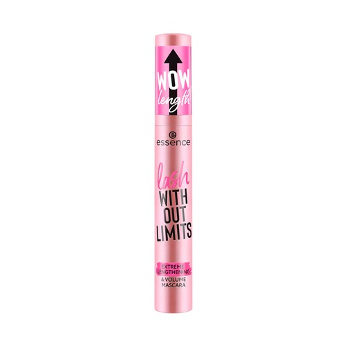 ESSENCE Without limits tono black Máscara de pestañas efecto volumen y longitud extremos.