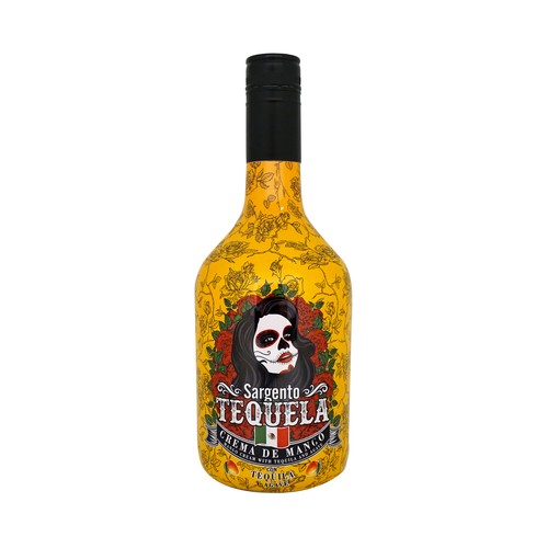 SARGENTO TEQUELA Crema de mango con tequila y agave botella 70 cl.