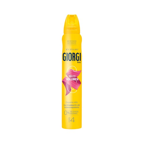 GIORGI Espuma fijadora (4) efecto maxi volumen 250 ml.