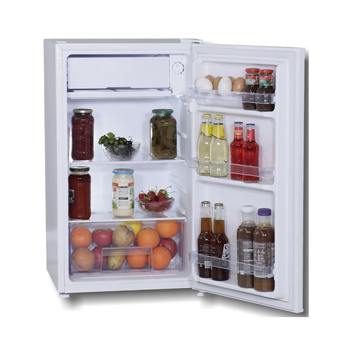 Frigorífico Table Top ROMMER FE-103, clasificación energética: E, A: 83 cm, H: 48 cm, F: 45 cm, capacidad: 90L, color blanco.