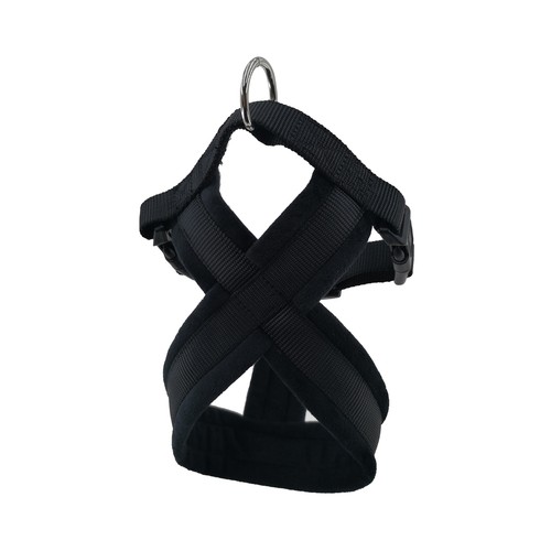 PRODUCTO ALCAMPO Arnés (1.5 cm) de color negro, para perros de tamaño S 20 - 40 cm.