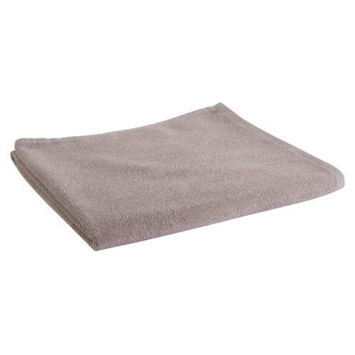 Toalla lisa de baño gris, 300g/m² de densidad, 100x150 cm. ESSENTIAL.