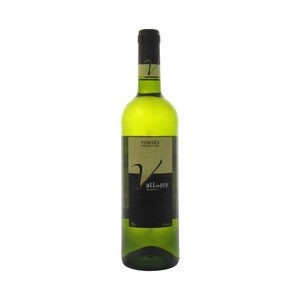 Vino blanco con denominación de origen Penedés VALL DE JUY botella de 75 cl.