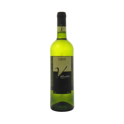 Vino blanco con denominación de origen Penedés VALL DE JUY botella de 75 cl.