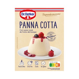 Imagen de DR. OETKER Preparado para panna cota con salsa de frambuesa DR. OETKER 110 g.