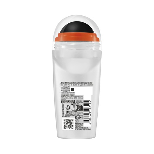 L´ORÉAL PARIS Men expert hydra energetic Desodorante roll on para hombre, antitranspirante hasta 72 horas 50 ml.