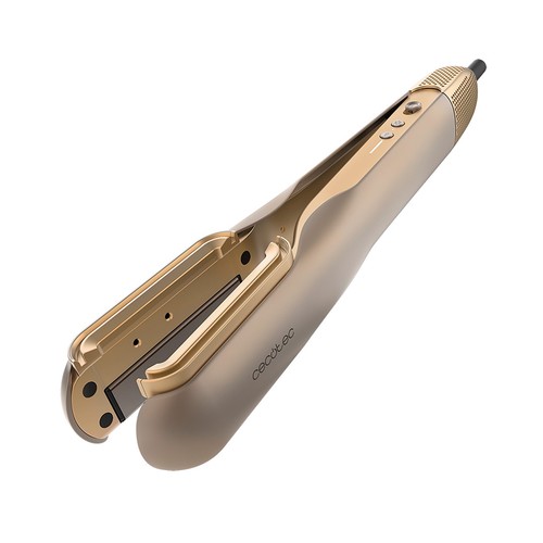Plancha de pelo con flujo de aire CECOTEC AirLisse 2in1 ForceDry Cinnamon, placas flotantes, máximo 200ºC