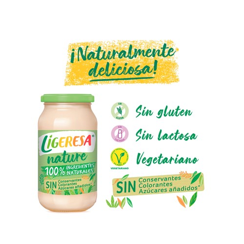 LIGERESA NATURE  Salsa mayonesa 430 ml.