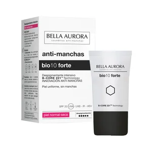 BELLA AURORA Crema despigmentante intensiva con FPS 20, para pieles normales a seca BELLA AURORA Bio 10 forte 20 ml.