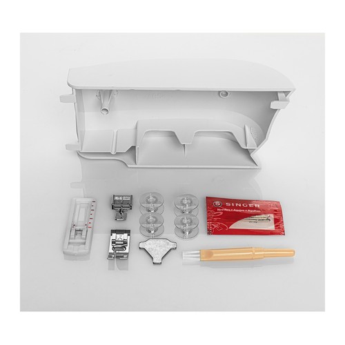 Máquina de coser SINGER M2605, 19 puntadas, enhebrador de aguja, ojal 4-pasos