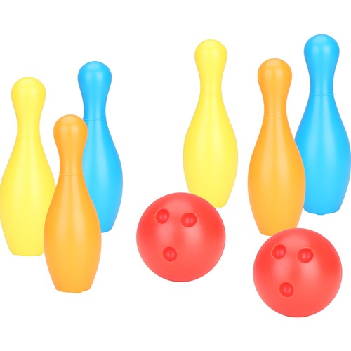 Conjunto de bowling 22cm, 8 bolos y pelotas,  ONE TWO FUN.