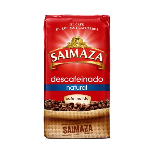 Café descafeinado molido natural SAIMAZA 250 gr,