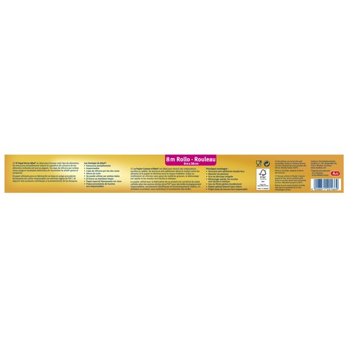 ALBAL Papel de horno 8 metros ALBAL ZIPLOC 1 ud.