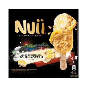 NUII Helado de tarta de queso con limón y yuzu koreano 3 x 90 g.
