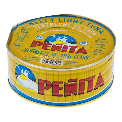 PEÑITA Ventresca de atún claro con aceite de girasol 650 g.