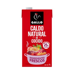 Imagen de GALLO Caldo natural de cocido, elaborado con ingredientes frescos 1 l.