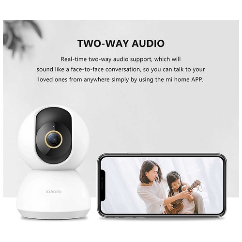 Cámara de vigilancia WiFi XIAOMI Smart Camera C300, 2K, 360°, asistente de Voz, detección de movimiento con IA.